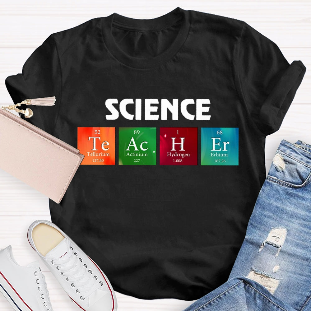 Science Teacher Table of Elements T-shirt