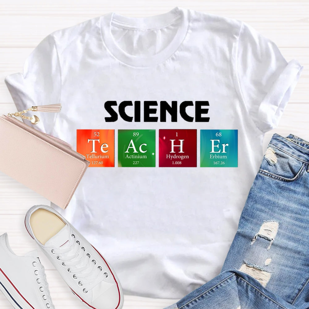 Science Teacher Table of Elements T-shirt