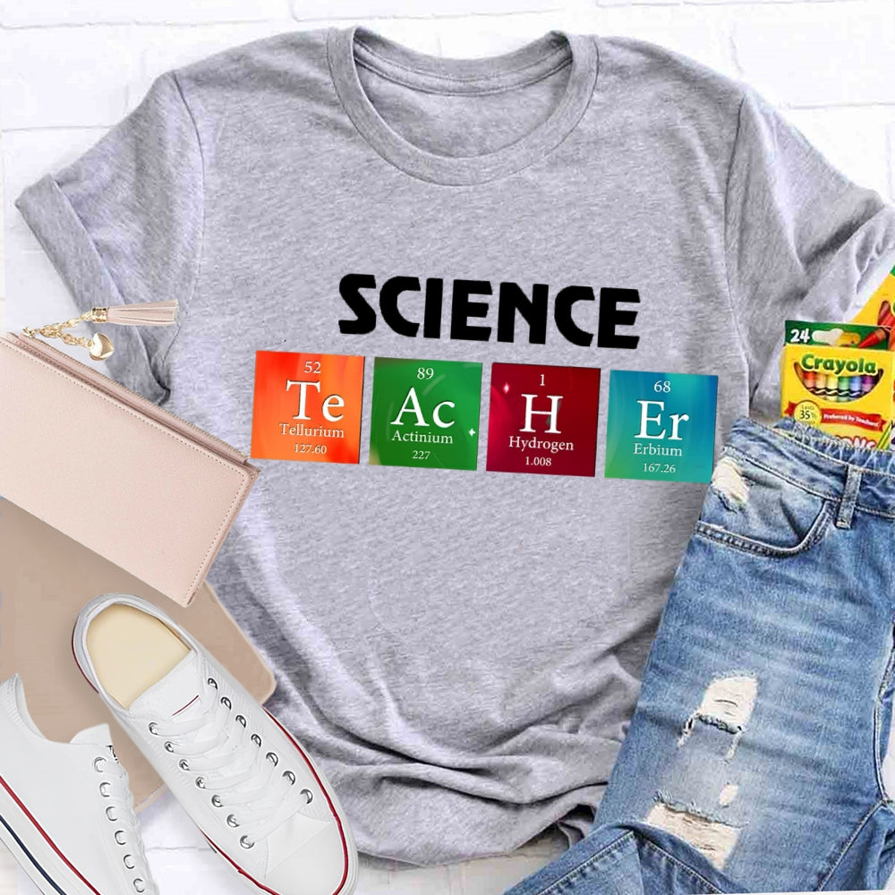 Science Teacher Table of Elements T-shirt