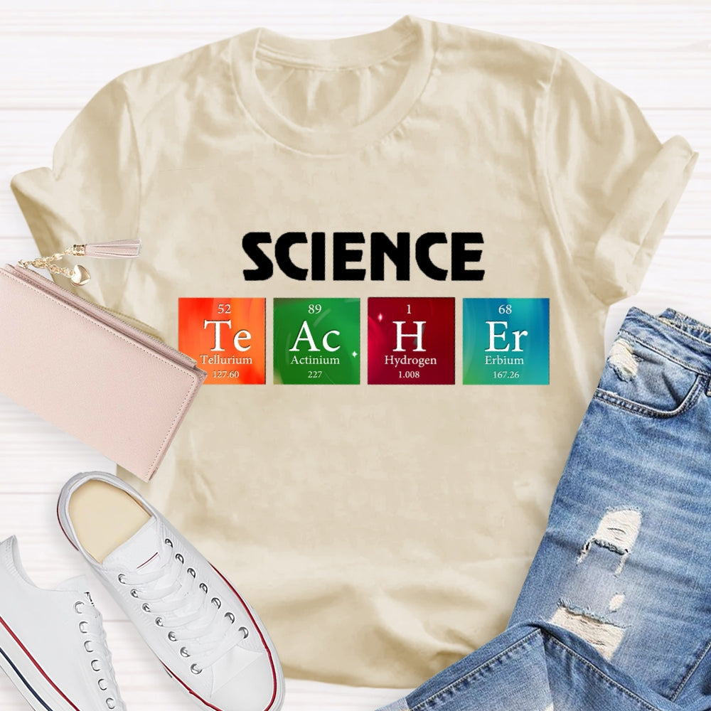 Science Teacher Table of Elements T-shirt