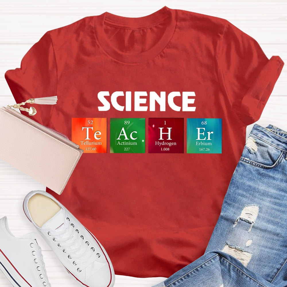 Science Teacher Table of Elements T-shirt