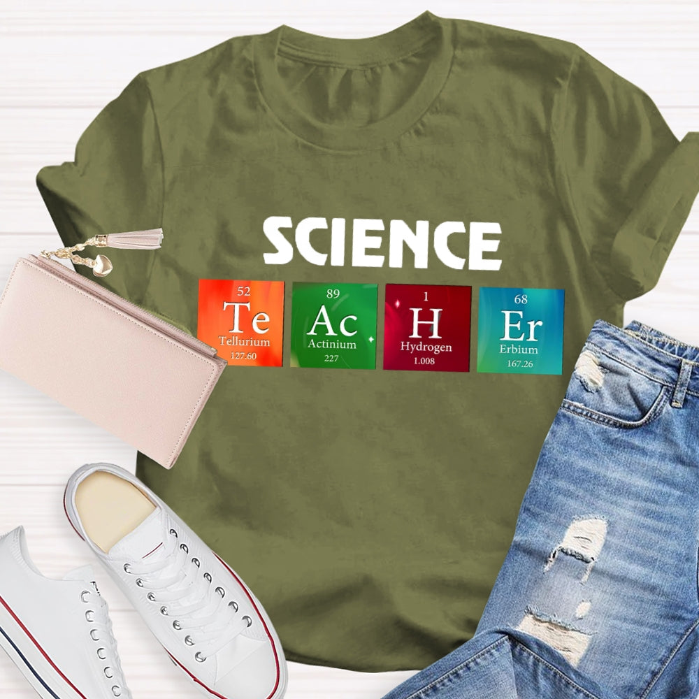 Science Teacher Table of Elements T-shirt