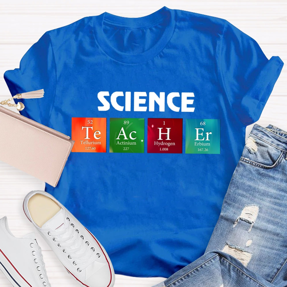 Science Teacher Table of Elements T-shirt