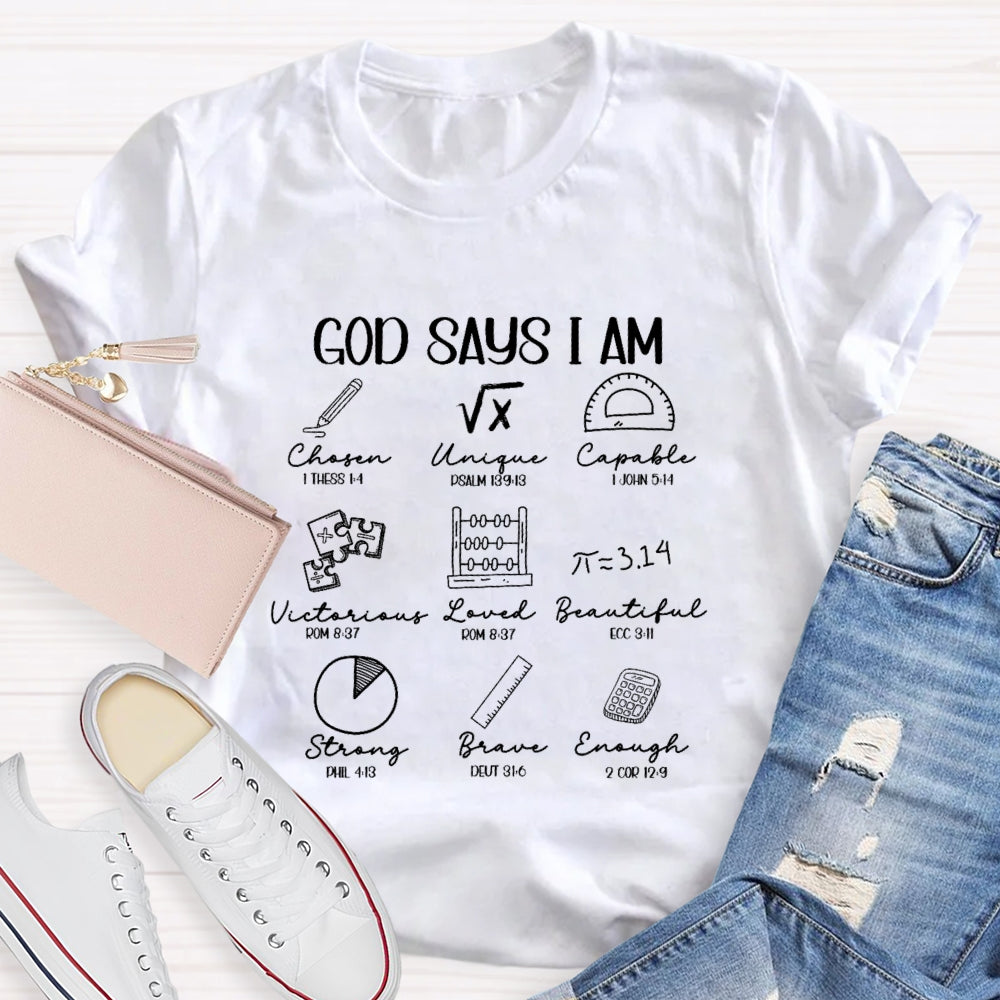 God Says I Am Brave T-shirt