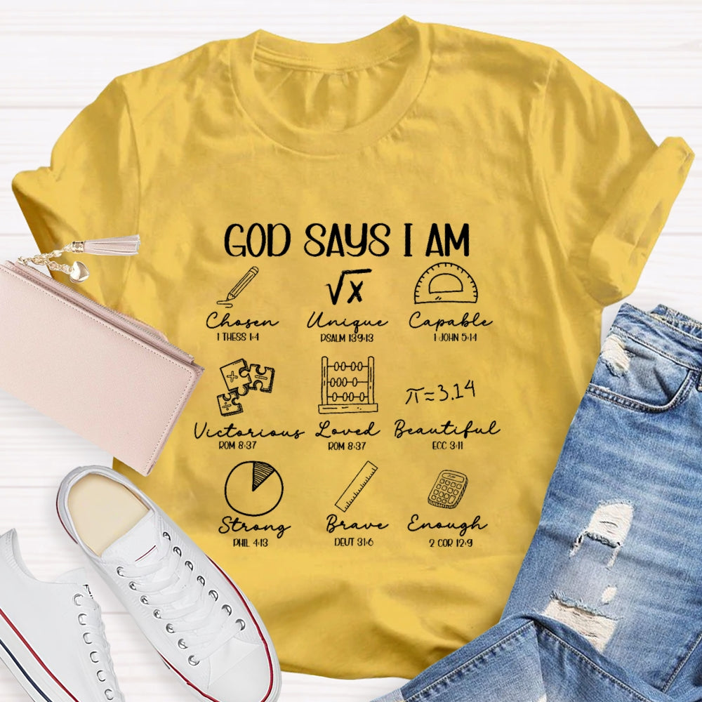 God Says I Am Brave T-shirt