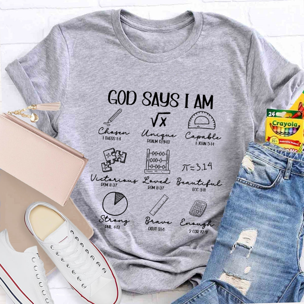 God Says I Am Brave T-shirt