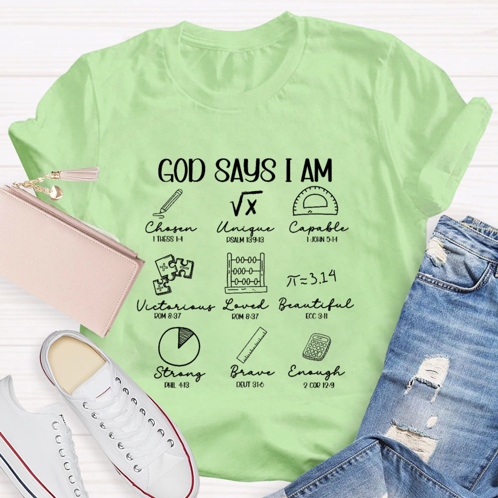 God Says I Am Brave T-shirt