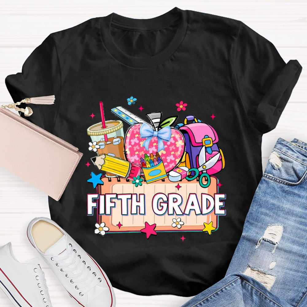 Personalized Grade Drink Coffee Pencil T-shirt