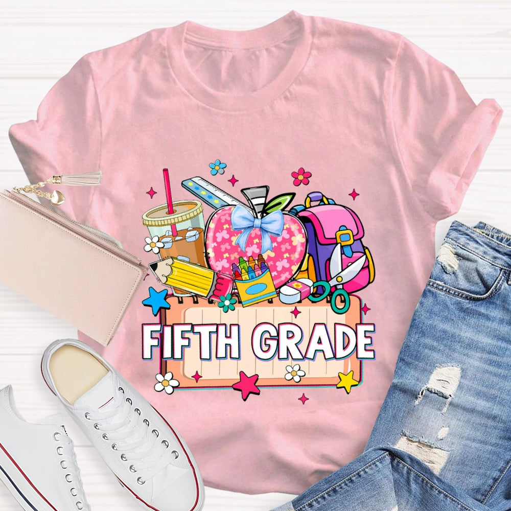 Personalized Grade Drink Coffee Pencil T-shirt
