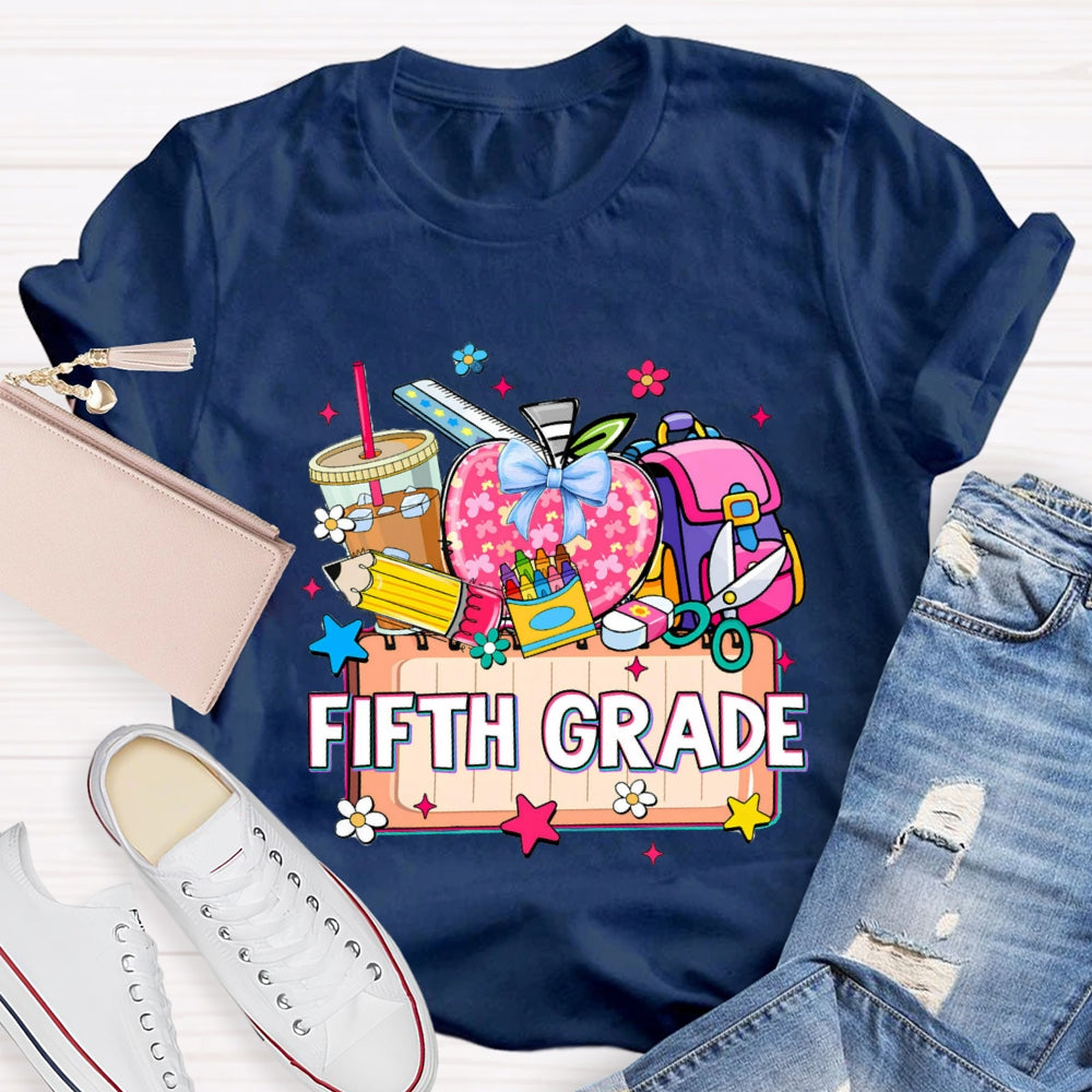 Personalized Grade Drink Coffee Pencil T-shirt