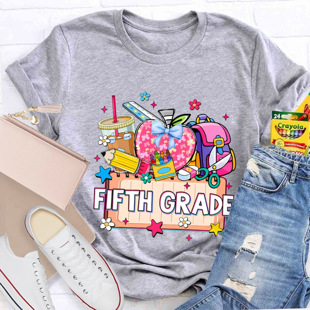 Personalized Grade Drink Coffee Pencil T-shirt