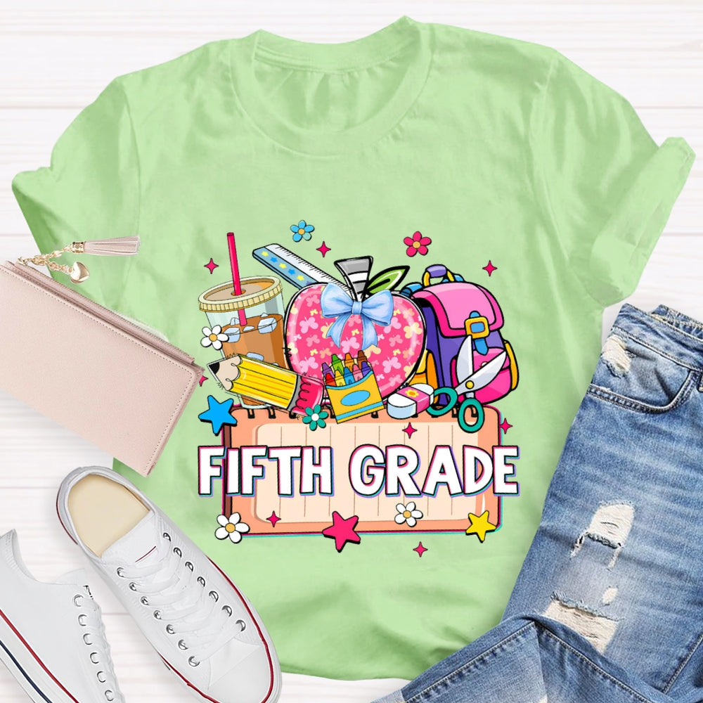 Personalized Grade Drink Coffee Pencil T-shirt