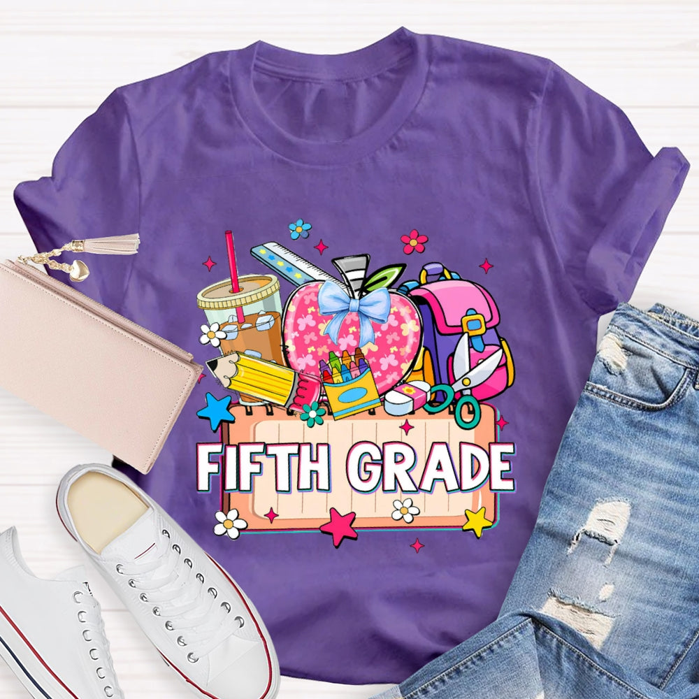 Personalized Grade Drink Coffee Pencil T-shirt