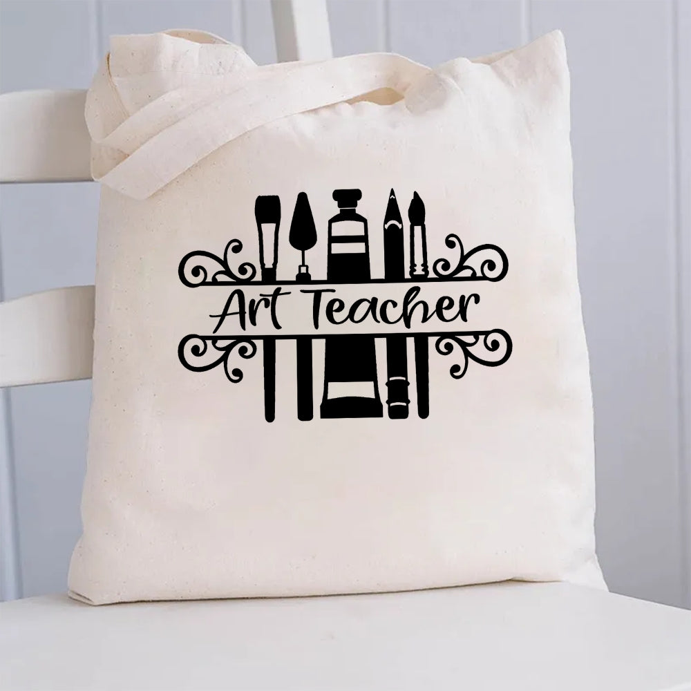 Art Teacher Canvas Tote Bag