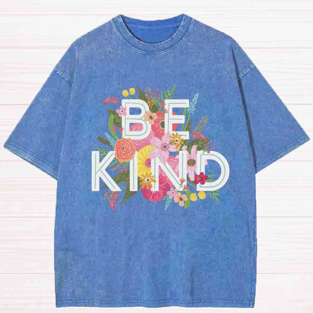 Floral Be Kind Washed T-shirt