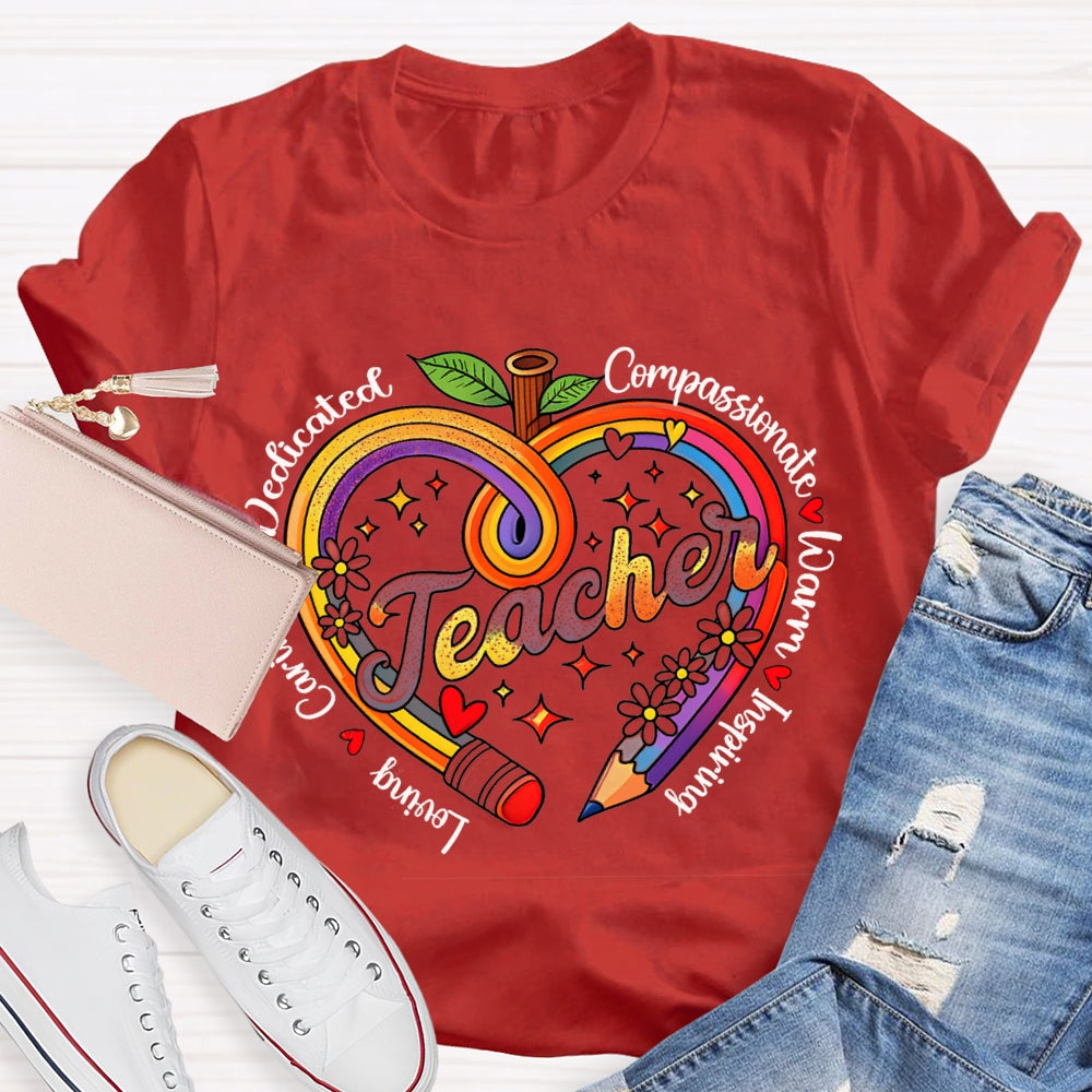 Dedicated Compassionate Inspiring Teacher T-shirt