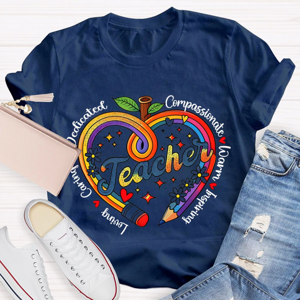 Dedicated Compassionate Inspiring Teacher T-shirt