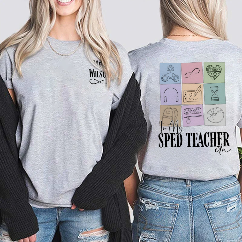 Personalized Name In My STEM Era Double Printed T-shirt
