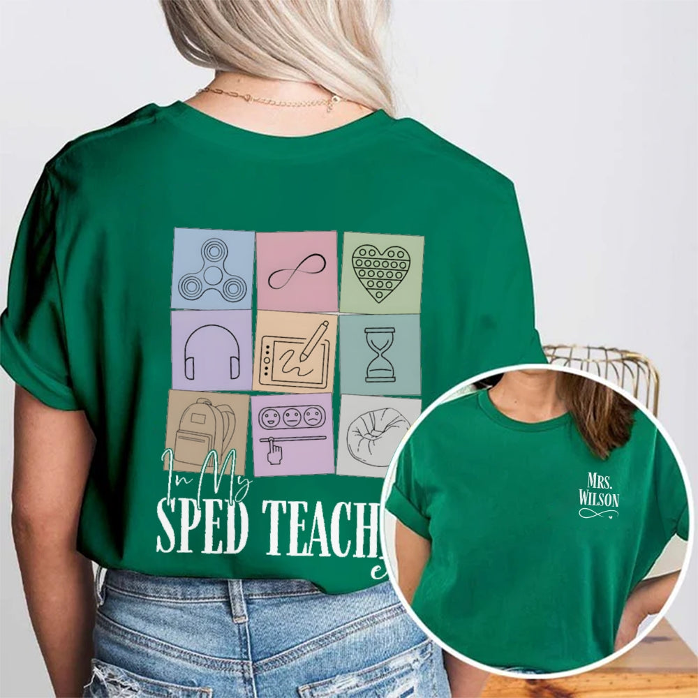 Personalized Name In My STEM Era Double Printed T-shirt