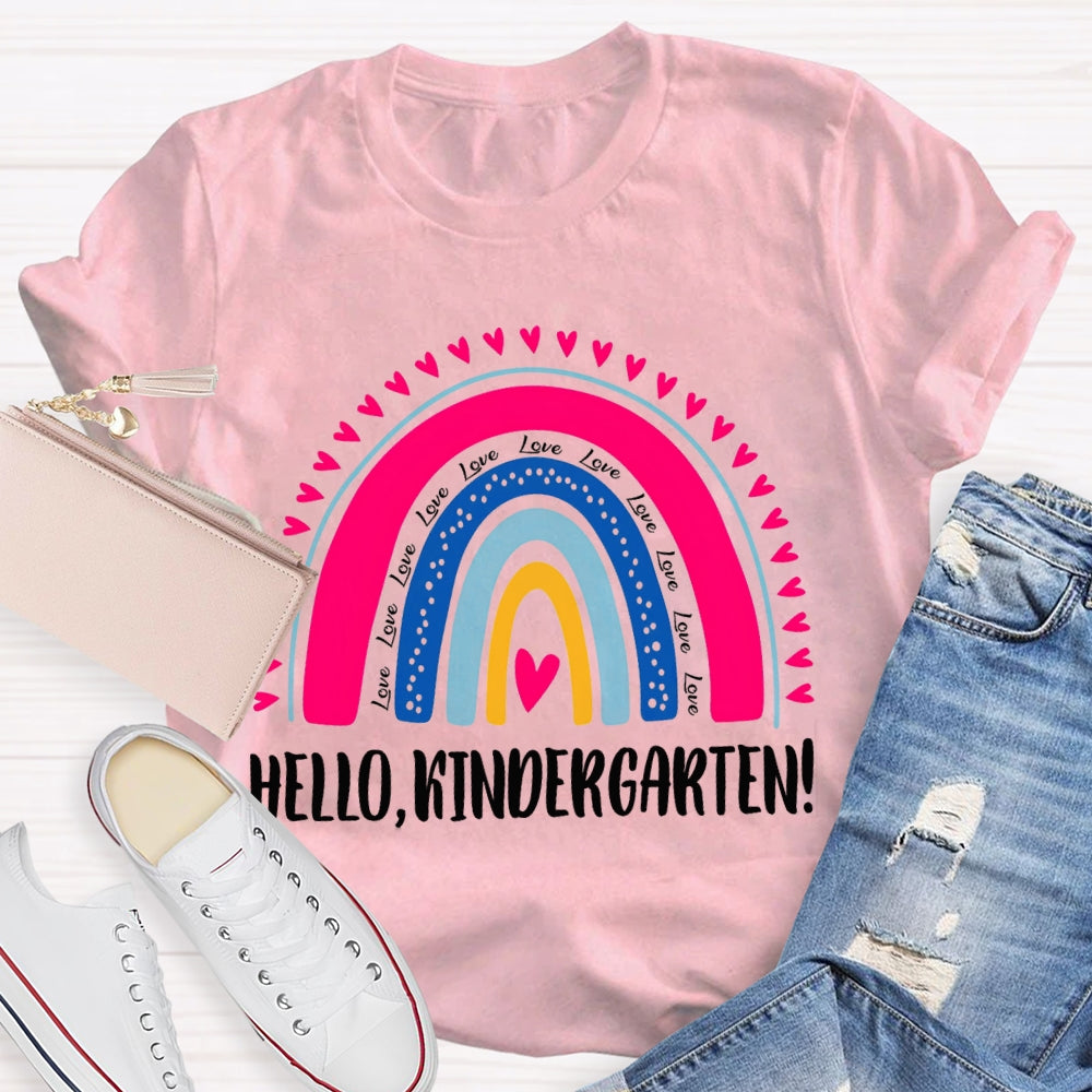 Personalized Grade Hello Kindergarten Back To School T-shirt