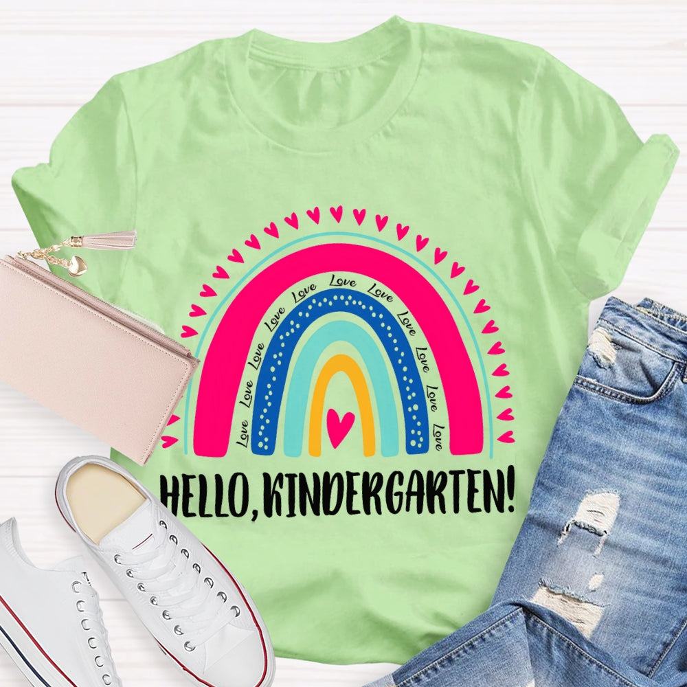 Personalized Grade Hello Kindergarten Back To School T-shirt