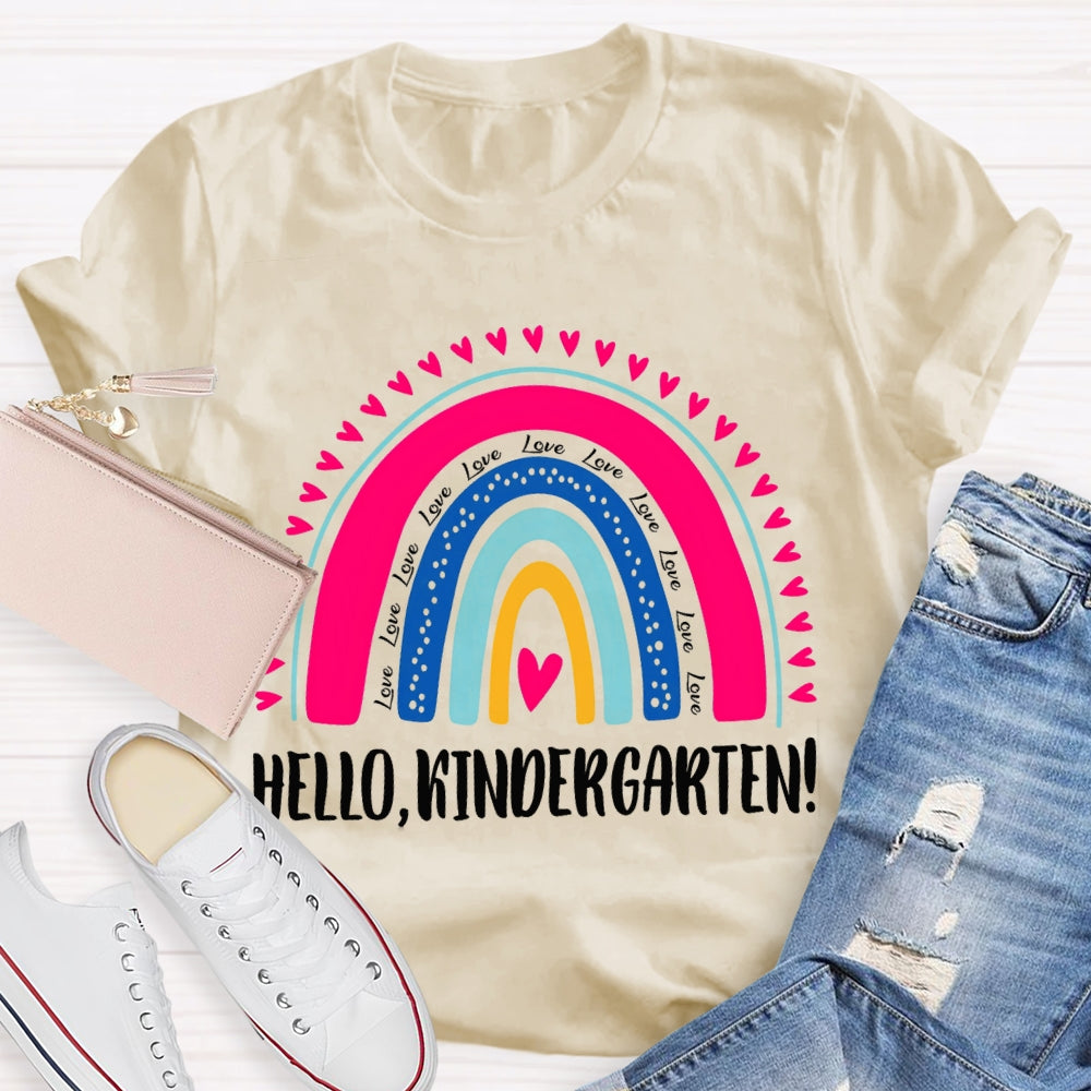 Personalized Grade Hello Kindergarten Back To School T-shirt