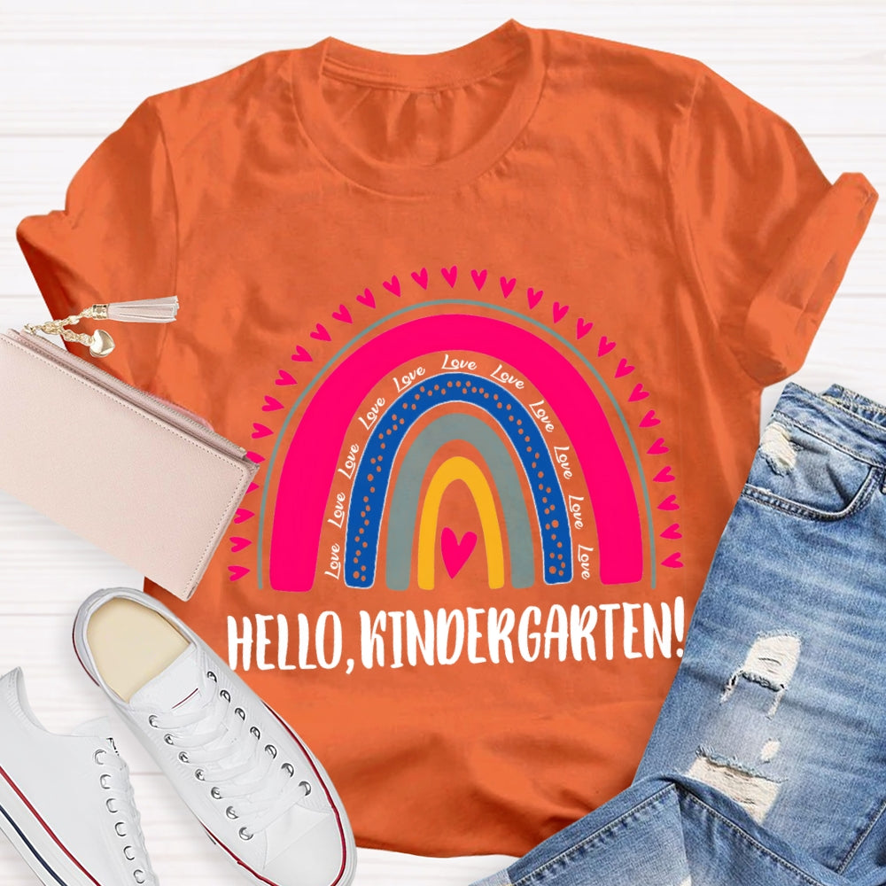 Personalized Grade Hello Kindergarten Back To School T-shirt