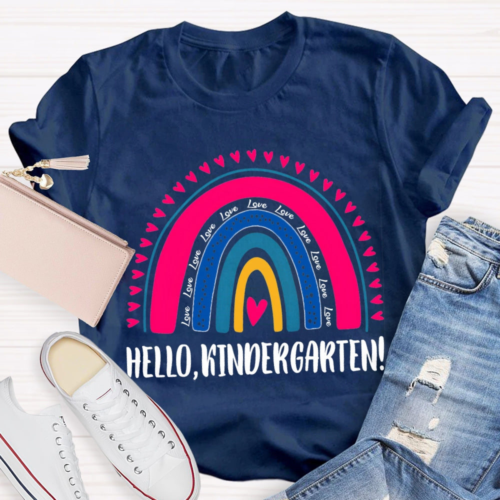 Personalized Grade Hello Kindergarten Back To School T-shirt
