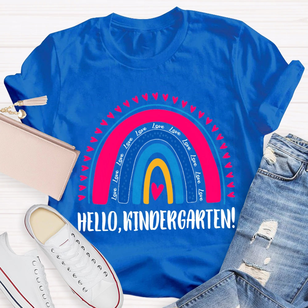 Personalized Grade Hello Kindergarten Back To School T-shirt