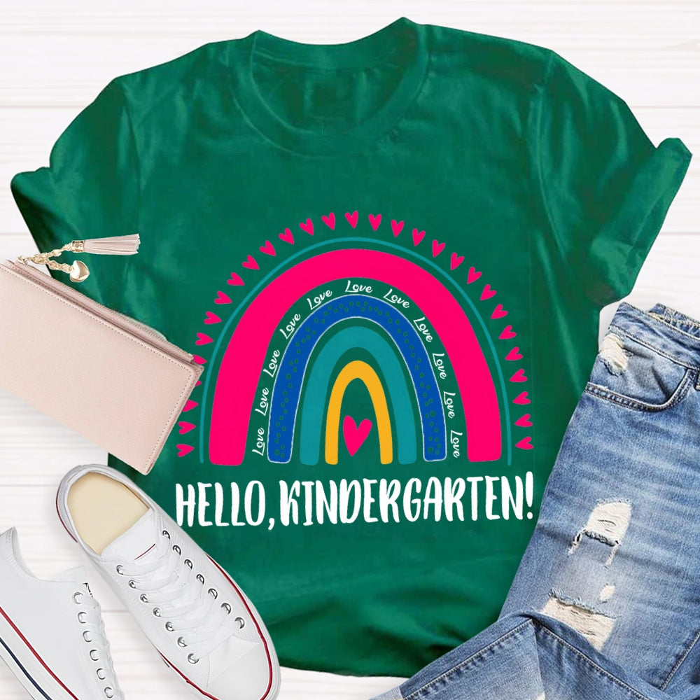 Personalized Grade Hello Kindergarten Back To School T-shirt