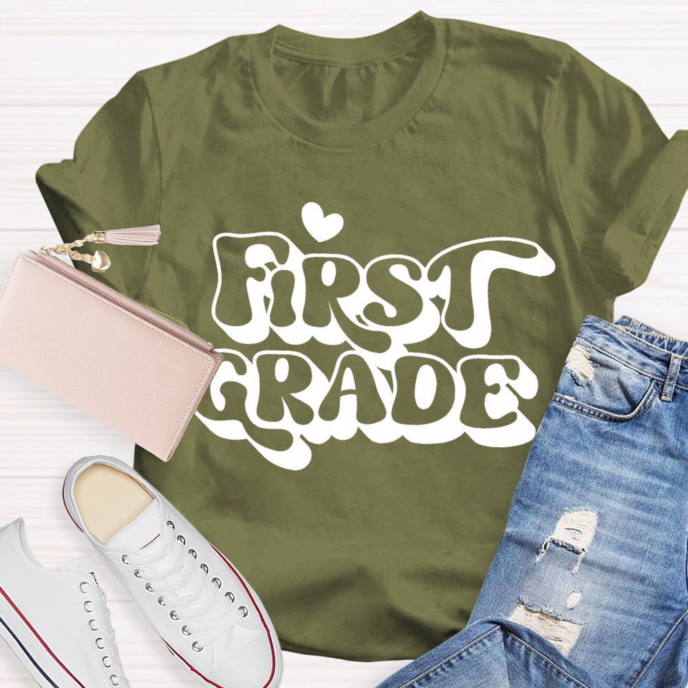 Personalized Grade First Grade Back To School T-shirt