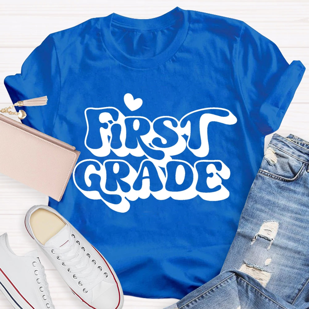 Personalized Grade First Grade Back To School T-shirt