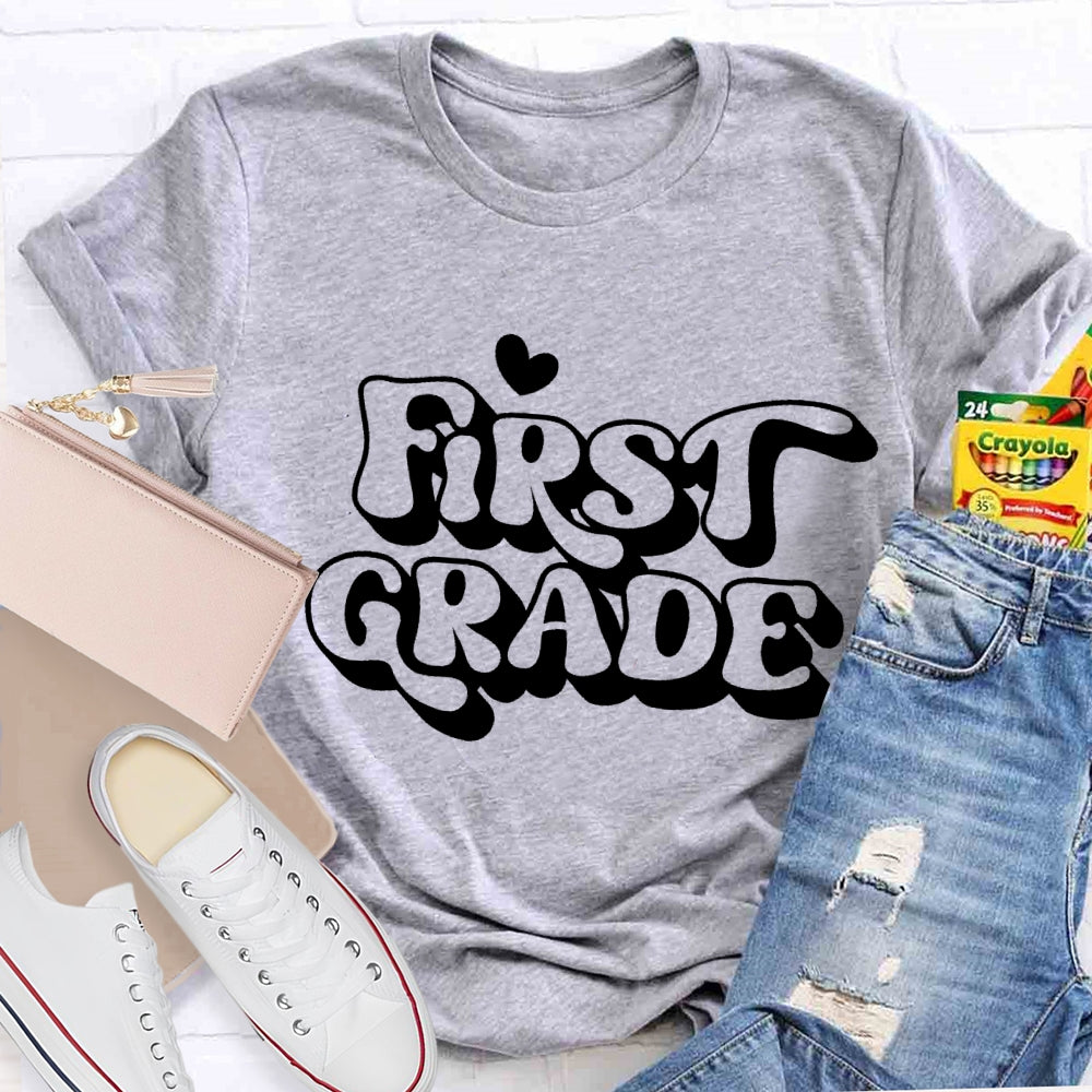 Personalized Grade First Grade Back To School T-shirt