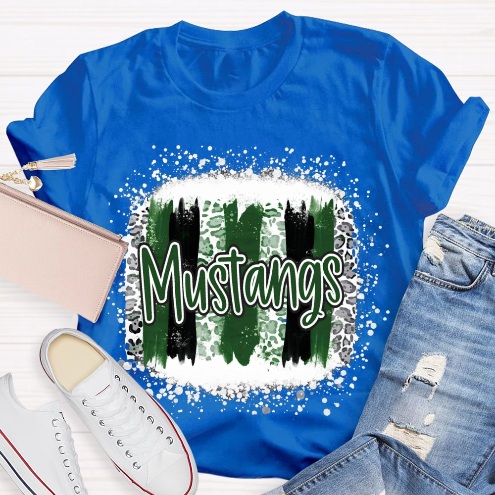 Personalized Mascot Mustangs Teacher T-shirt