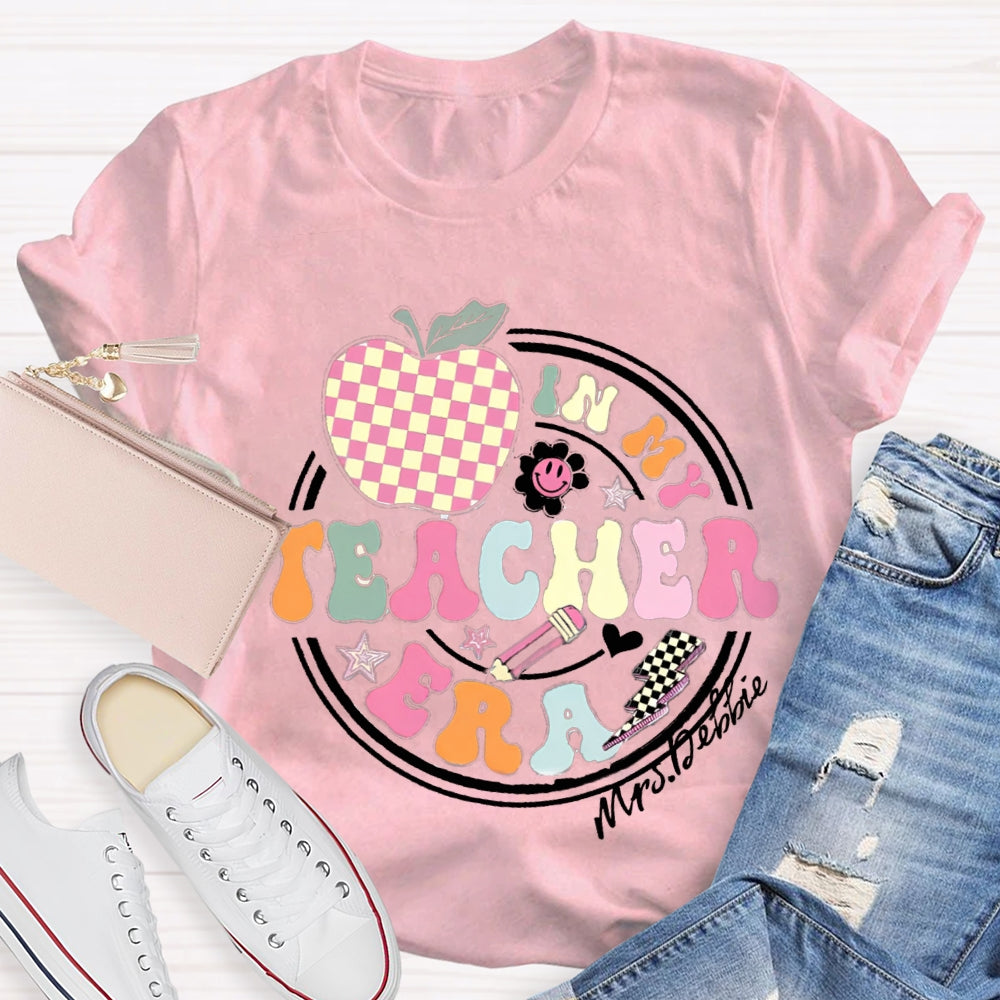 Personalized Name In My Teacher Ear Teacher Shirt