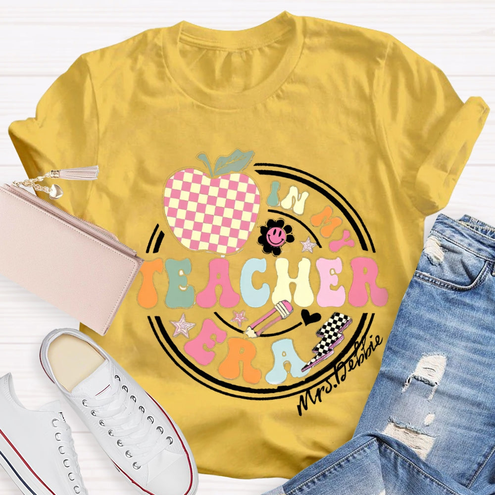 Personalized Name In My Teacher Ear Teacher Shirt