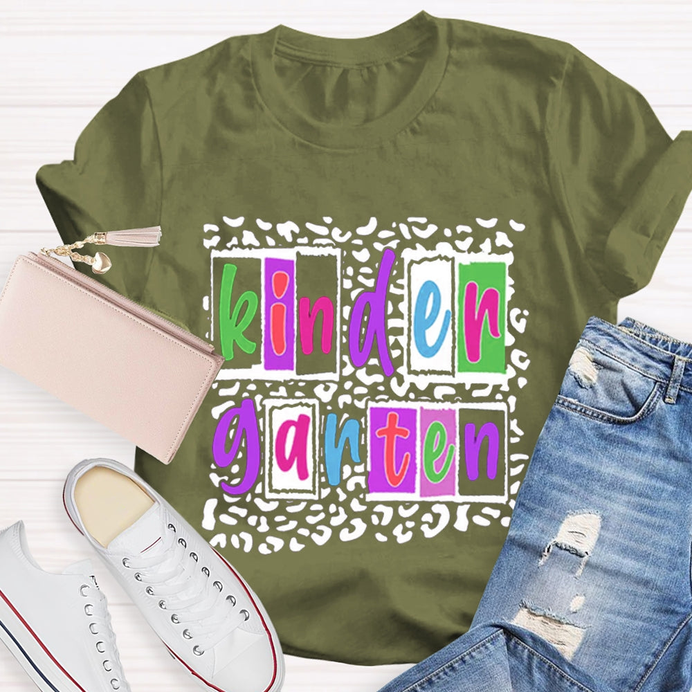 Personalized Grade Colorful Teacher T-Shirt