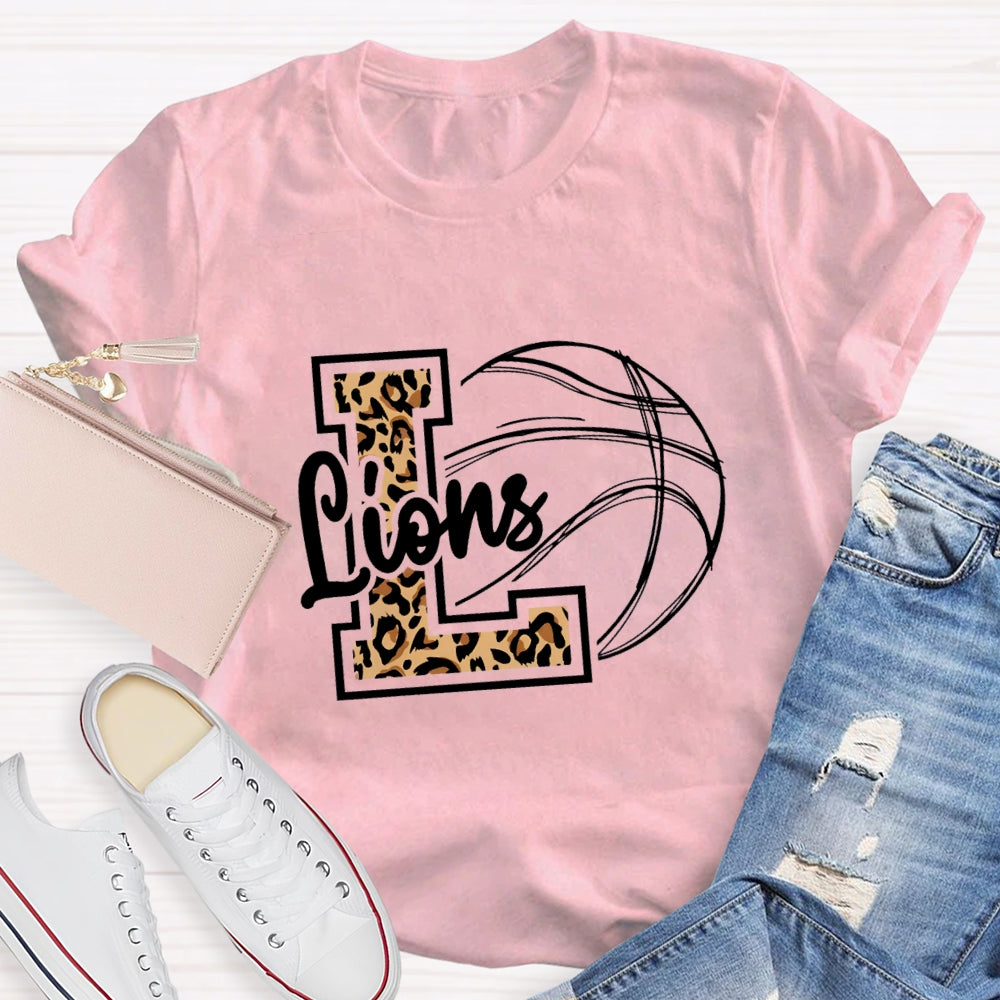 Personalized Mascot Leopard T-shirt