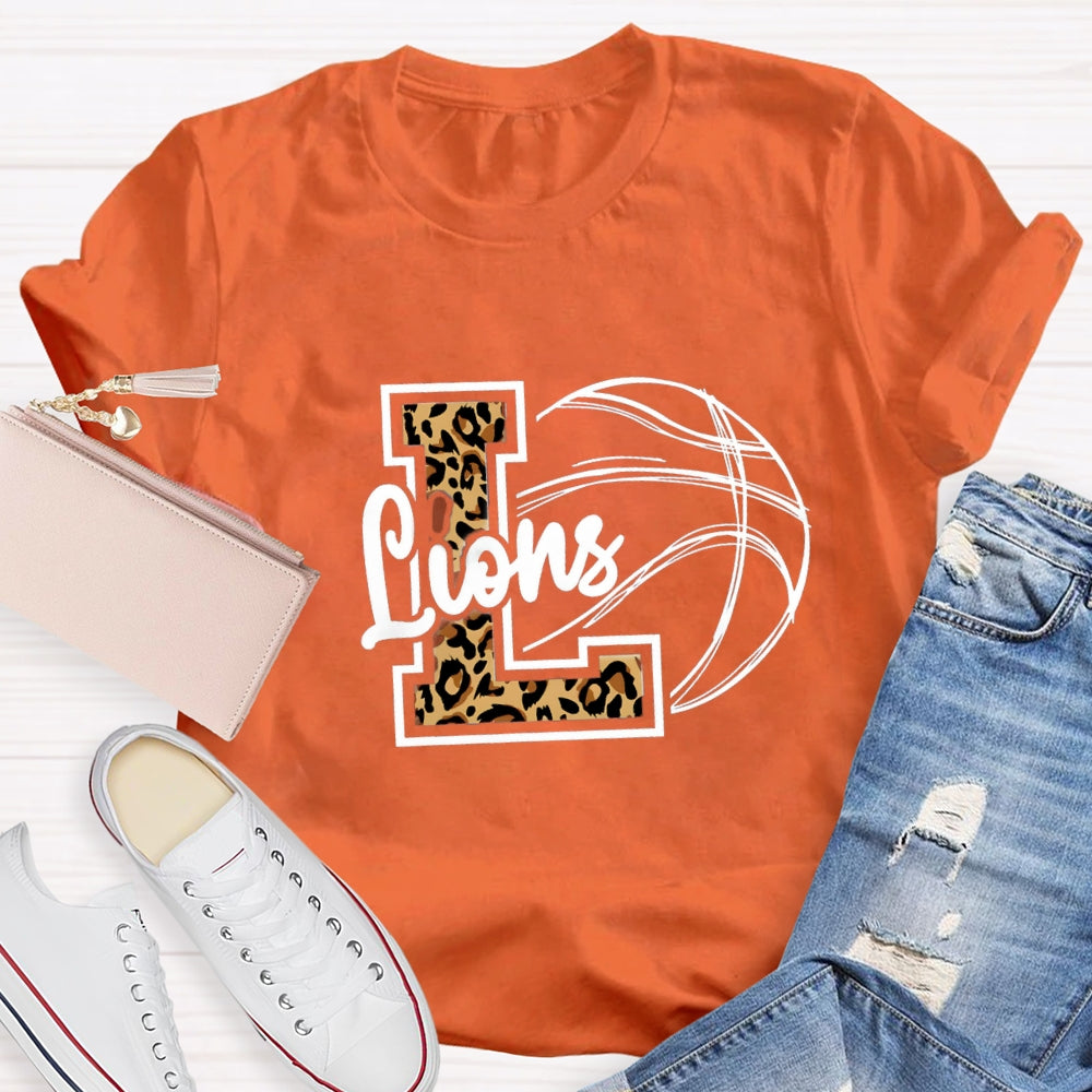 Personalized Mascot Leopard T-shirt