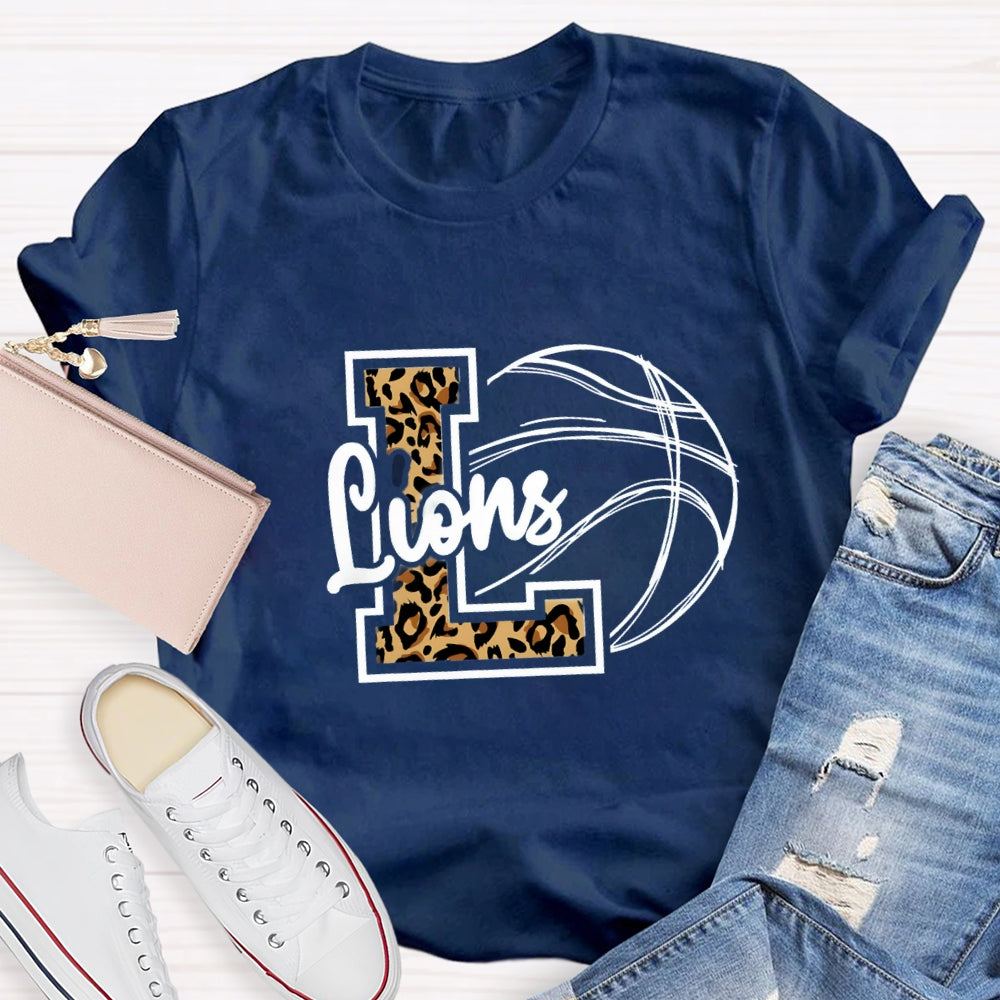 Personalized Mascot Leopard T-shirt