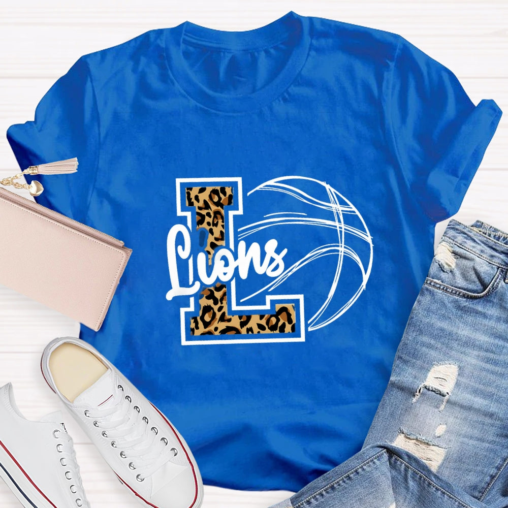 Personalized Mascot Leopard T-shirt
