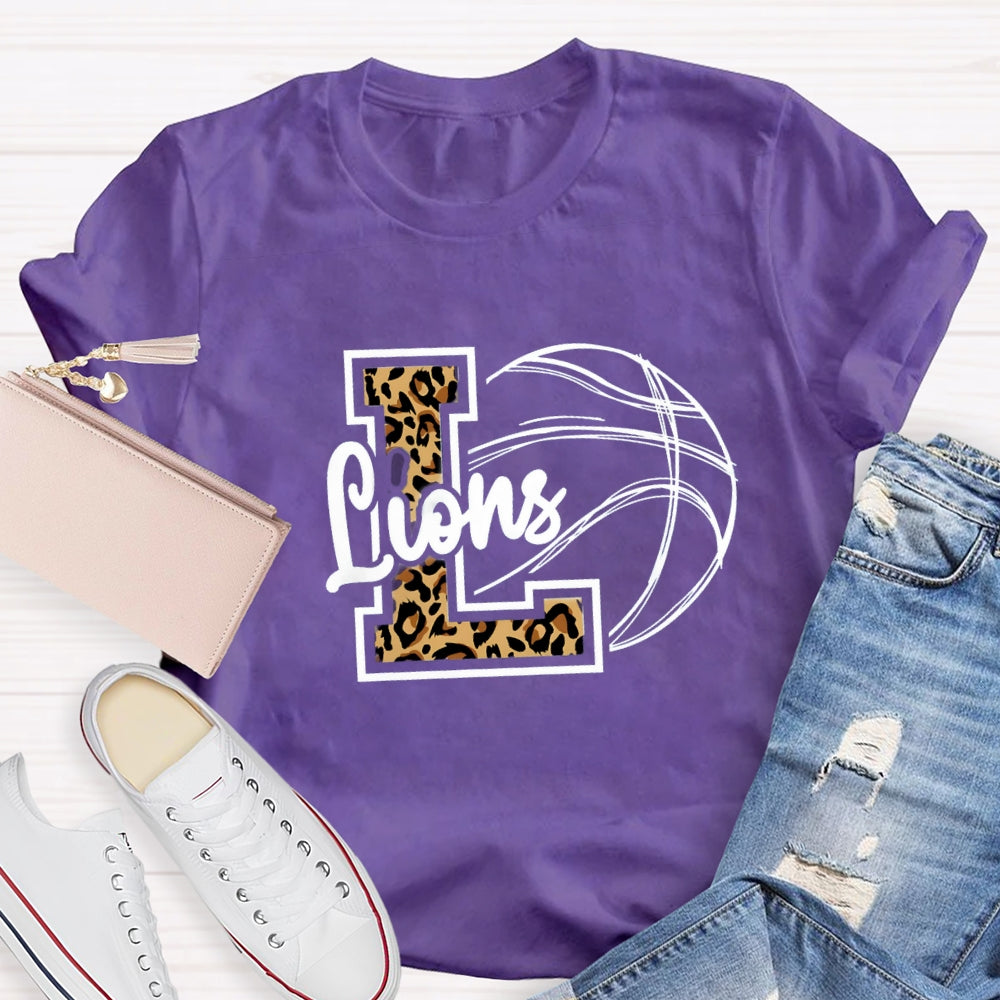 Personalized Mascot Leopard T-shirt