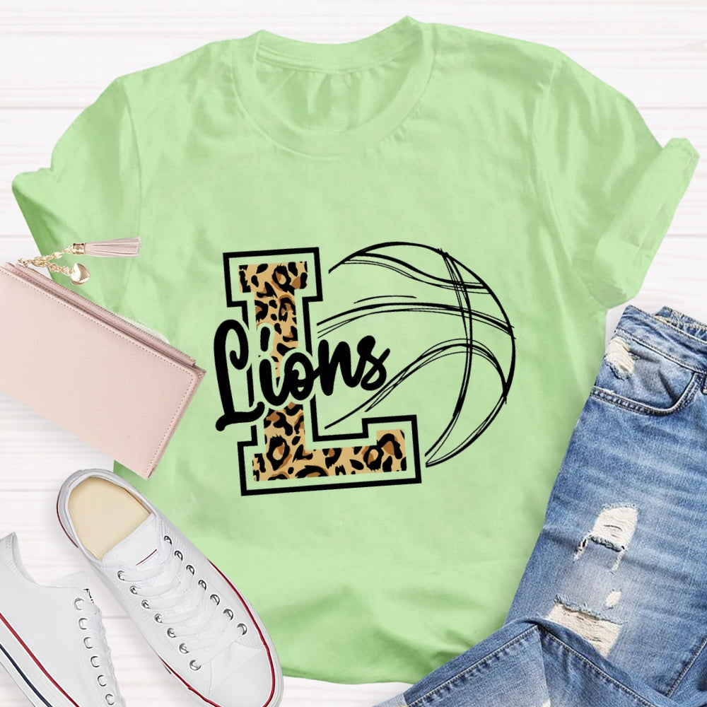Personalized Mascot Leopard T-shirt