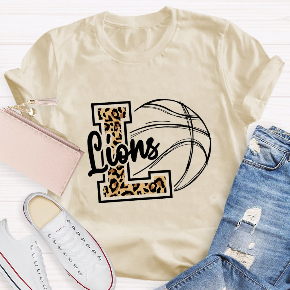 Personalized Mascot Leopard T-shirt
