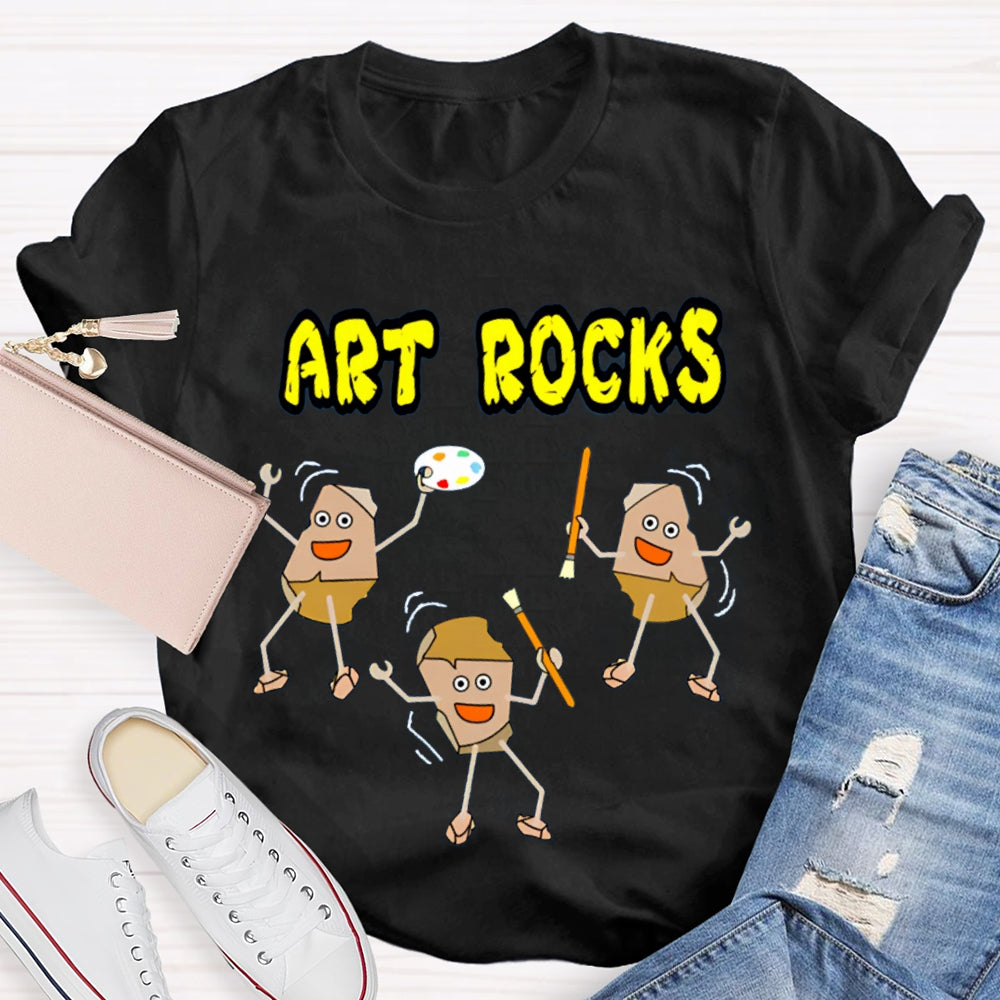 Art Rocks Teacher Shirt