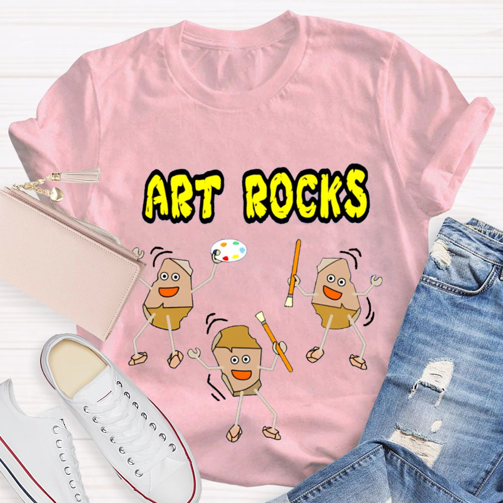 Art Rocks Teacher Shirt