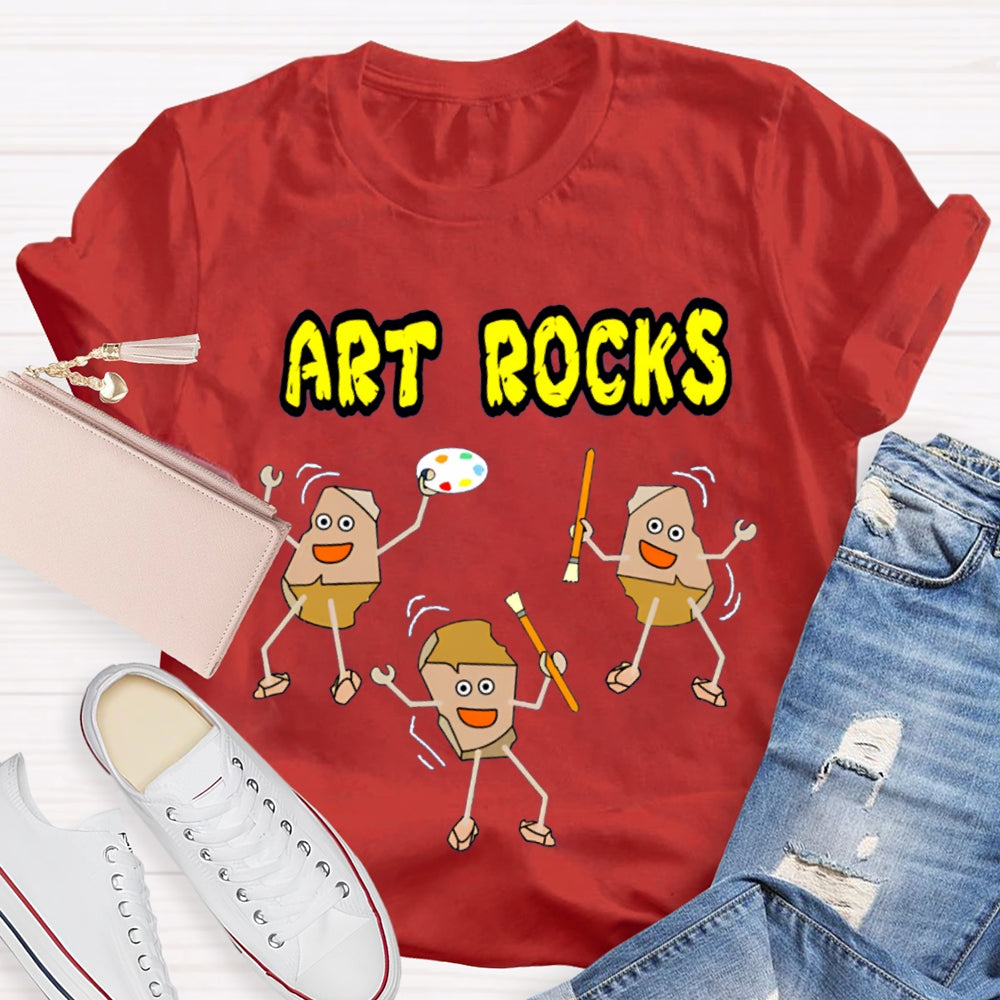 Art Rocks Teacher Shirt