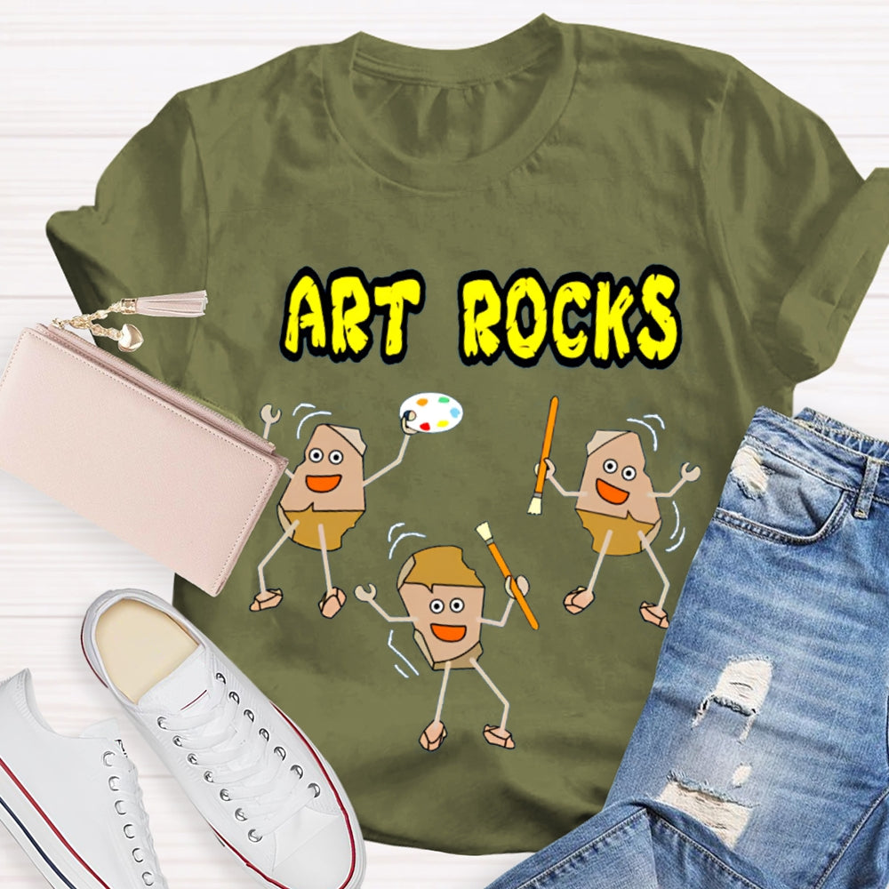 Art Rocks Teacher Shirt