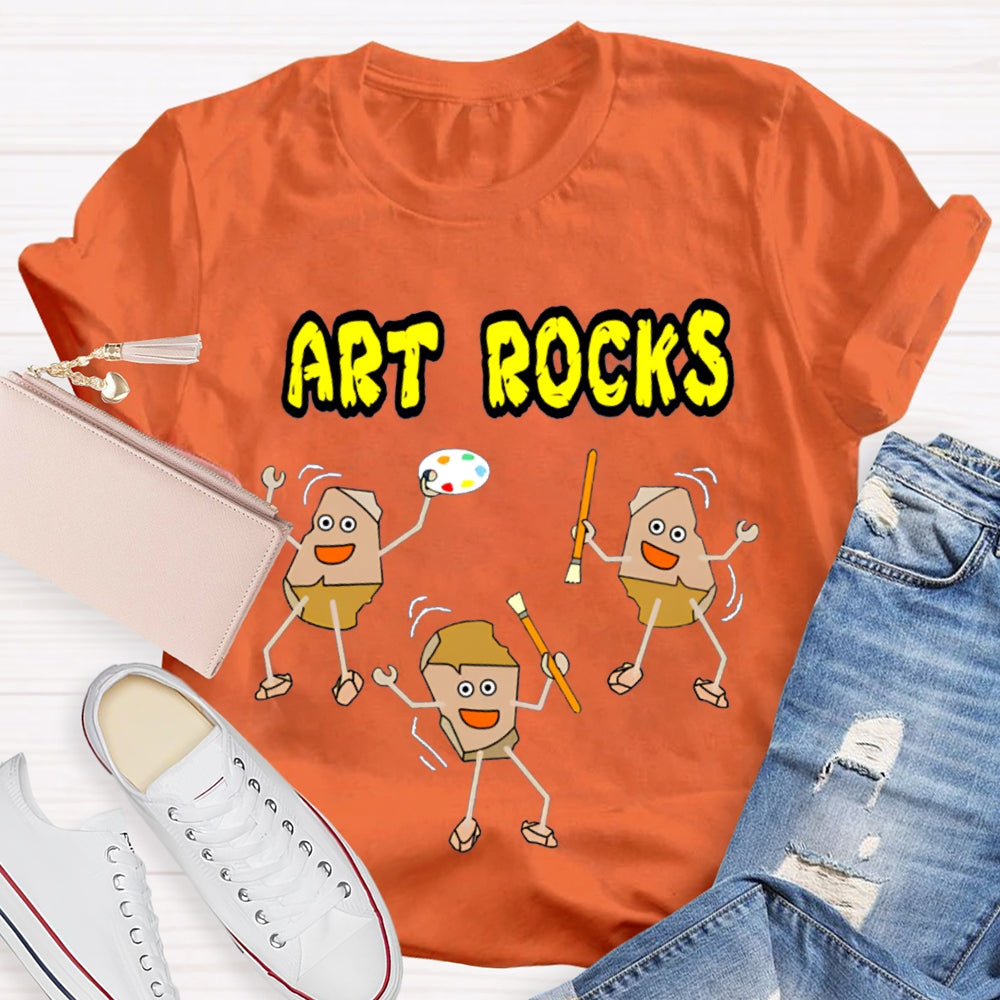Art Rocks Teacher Shirt