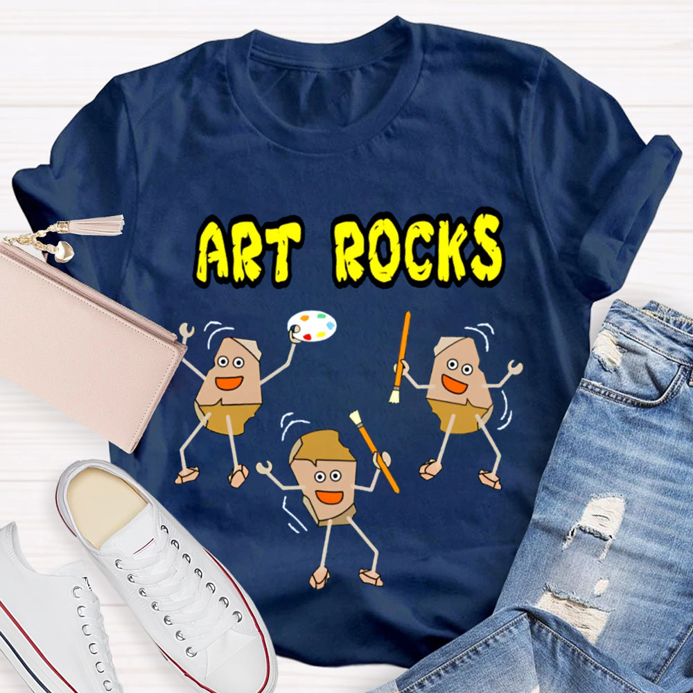 Art Rocks Teacher Shirt